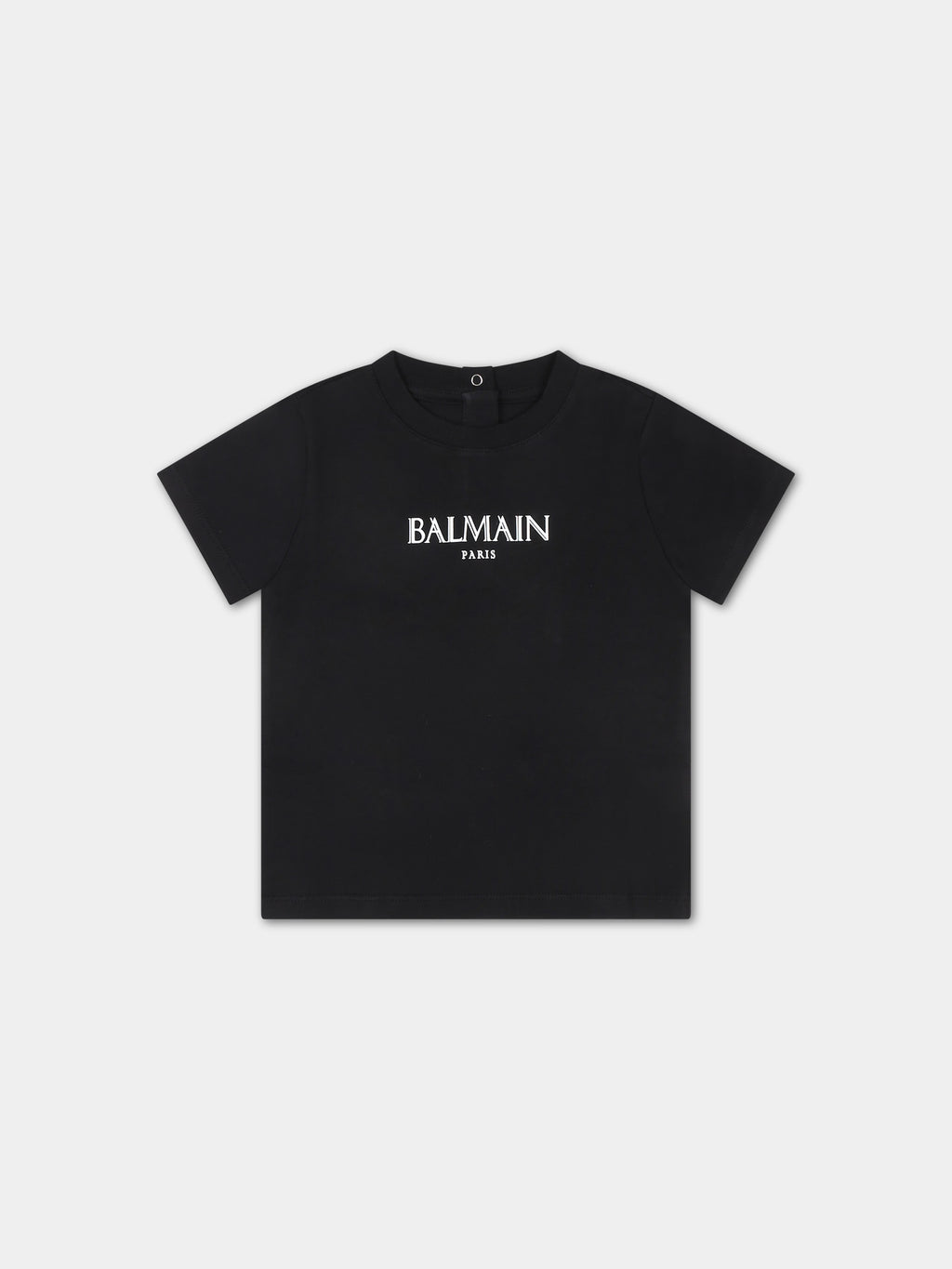 T-shirt noir pour bébé enfants avec logo